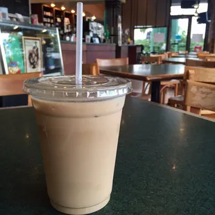 The iced hazelnut latte is incredible!