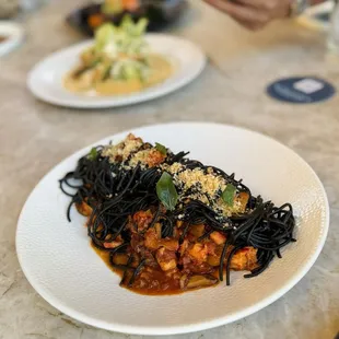 Squid ink pasta