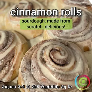 Cinn rolls made from scratch!
