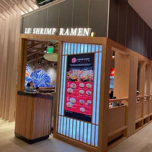 a display of food items