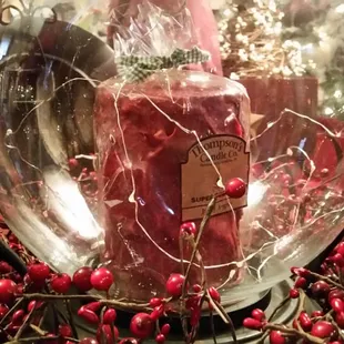 We always have in stock Candleberry, Thompson's Candles, Yankee Candles, and Keeper of the Light.