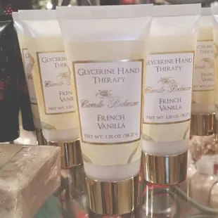 Shop our selection of bath products, Camille is one of our favorite scents.