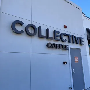 the front of the building