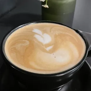 Latte with brown sugar.