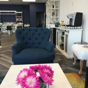 Waiting area and coffee