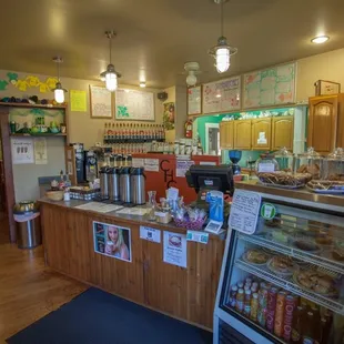 the interior of a coffeehouse