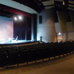 Nicholas J. Horn Theatre Auditorium During Rehearsal with Curtain Up