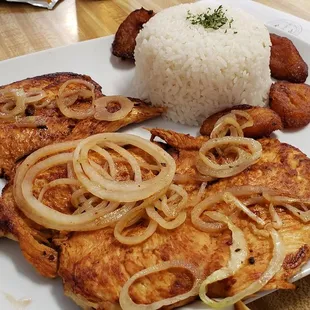 Grilled Chicken Steak was a bit on the dry side