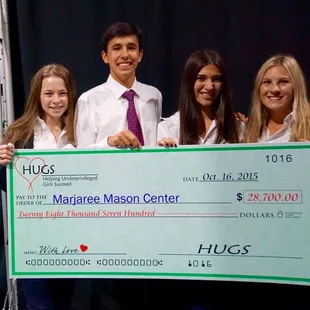 One of our many fundraisers.  Teaching students the importance of working together to help those less fortunate!