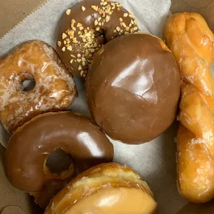 a variety of doughnuts