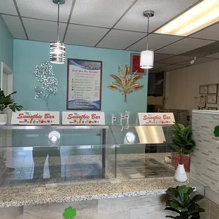 the front counter