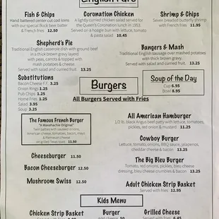 Menu April 2023