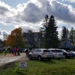 cars parked in a parking lot