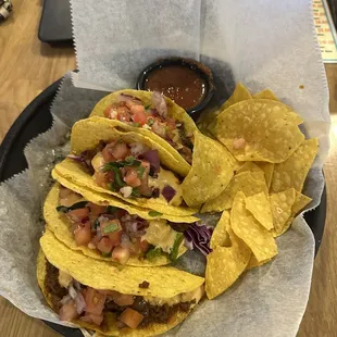 $2 beef Baja style hard tacos
