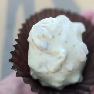 A peanut butter pretzel white chocolate