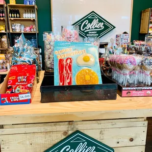 a display of candy and sweets