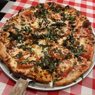 Thin crust Margherita Pizza