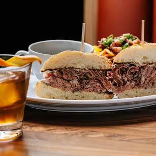 Collins Bros. French Dip with Old Fashioned