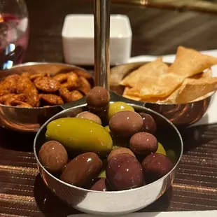 Elevated bar snacks