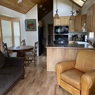 Inside one of the cabins