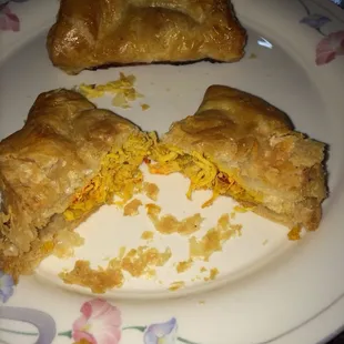 Chicken Empanada with a flakey pastry like crust $1.75