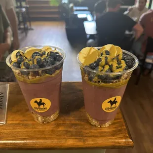 Açai bowl with pistachio nut butter