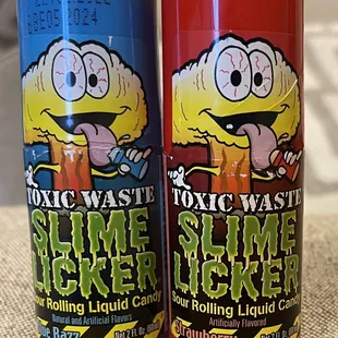 two cans of toxic waste
