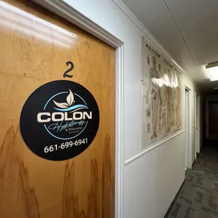 Hallway outside of the colonic room