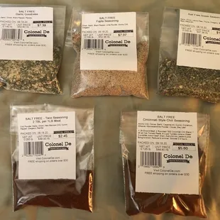 four packages of them