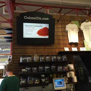 Behind the counter