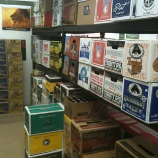 a large selection of beer in a store