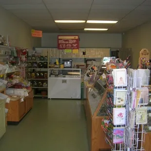 the inside of a store