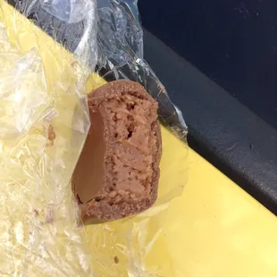 Inside a chocolate