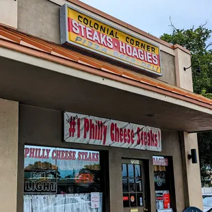 the front of the building