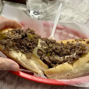 The perfect cheesesteak