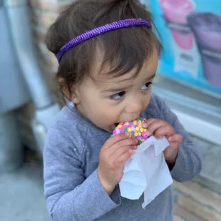 Sprinkle donuts kid test