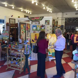 Open house- check out the cute new folk art!