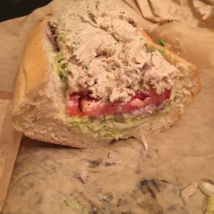 Tuna hoagie