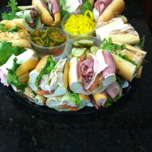 built your own hoagie tray from the option we have in the catering menu for the same price