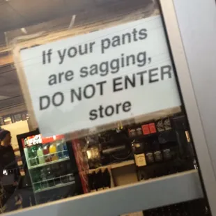 This is concerning... I decided not to give them my service after reading this sign