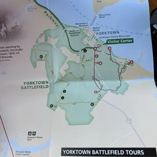 Map of the driving paths