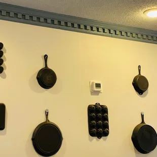 pans on the wall