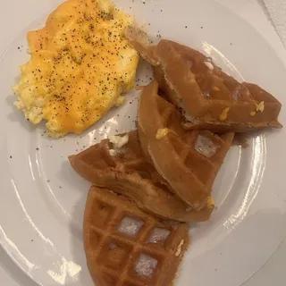 Waffle and 2 Eggs