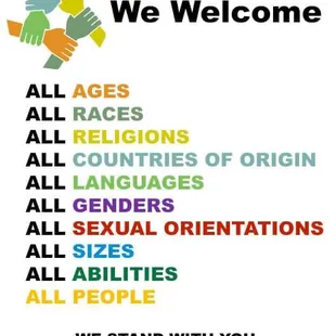 Everyone is welcome!