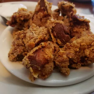 Fried chicken livers