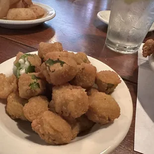 Fried Okra. I was excited for it but it was crispy and tasteless.