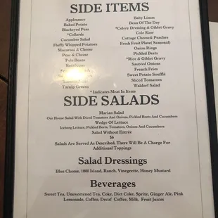 Menu everything has increased about 25% in 8 months