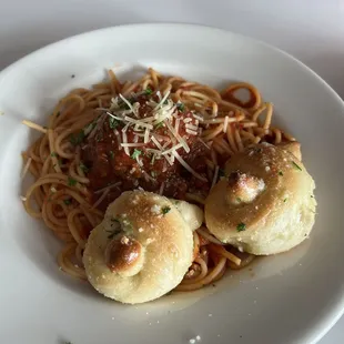 spaghetti &amp; meat balls