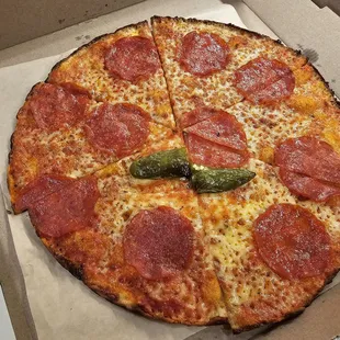 pizza, food