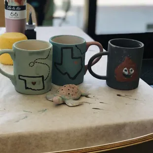 Our creations from us ladies in our 30s, a sweet toddler and a handsome 7 year old.